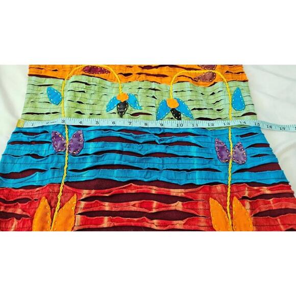 Himalayan Group Handcrafted in Nepal Embroidered Burgundy Dress XL - Picture 7 of 9